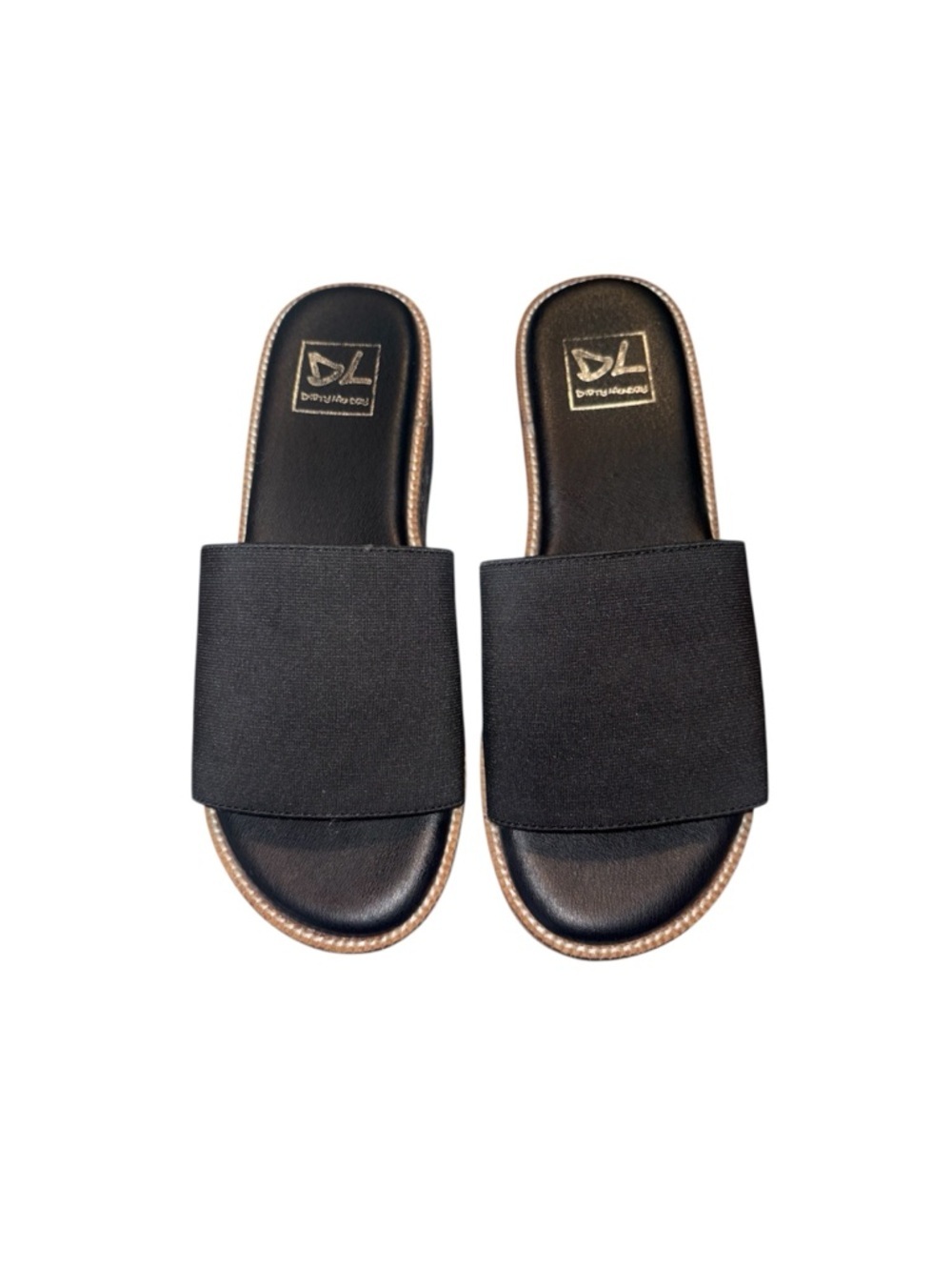 Dirty Laundry Pivot Black Platform Wedge Slide Sandals 90’s Grunge Y2K Size 6 - Picture 3 of 10